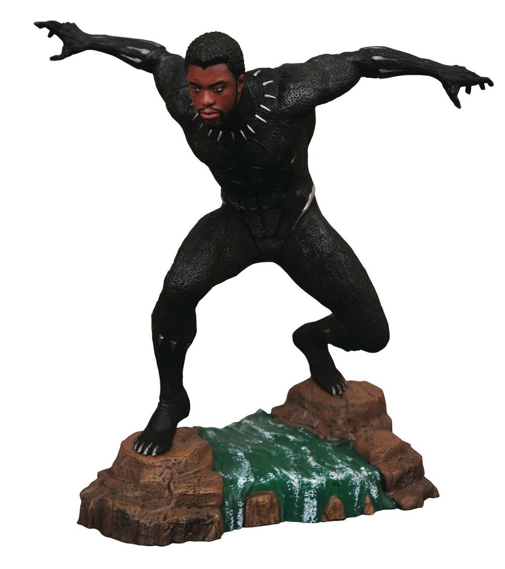 Gallery Marvel Movie BLACK PANTHER Chadwick Unmasked PVC Diorama Figure Sealed